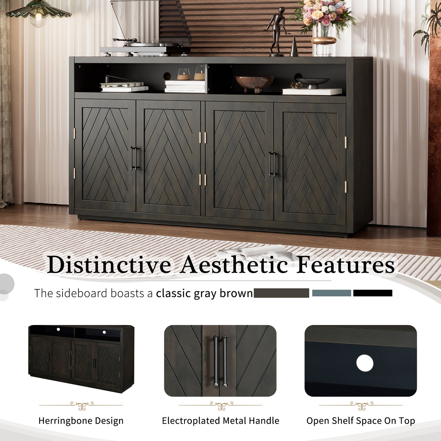 Bai Sideboard Buffet - Brown