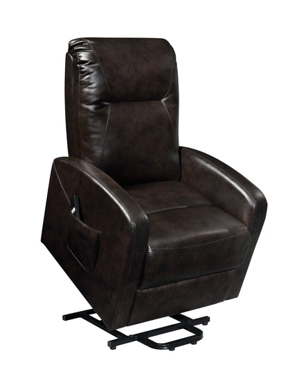 Kasia PU  Recliner with Power Lift - Espresso