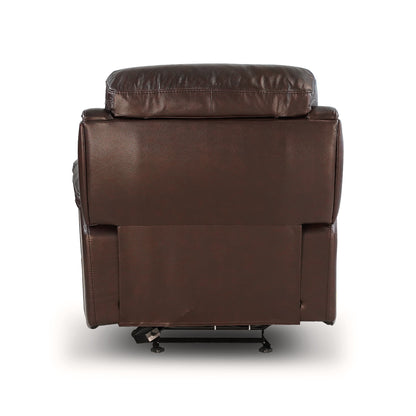 Timo Top Grain Leather Power Recliner - Brown