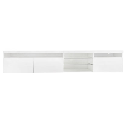 Ritz TV Stand with LED Color Changing Lights - White