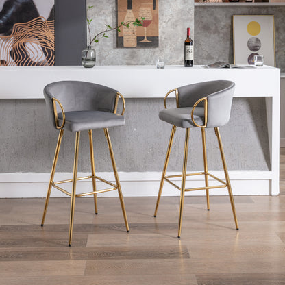 Sip Bar Stools 30 Inch - Gray  Set of 2