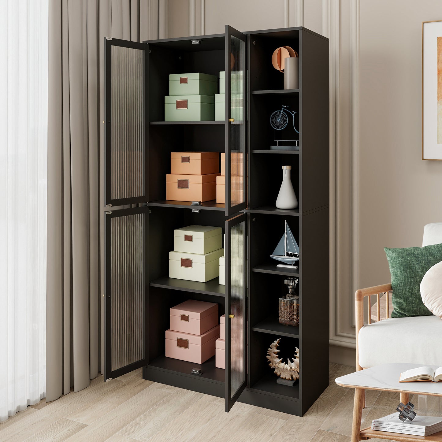 Monson Utility Storage Cabinet - Black