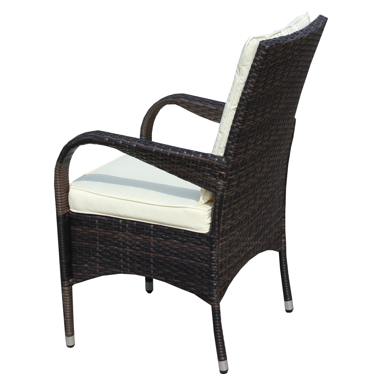 Brantley 3 Pc Outdoor Wicker Ratten Seat - Brown