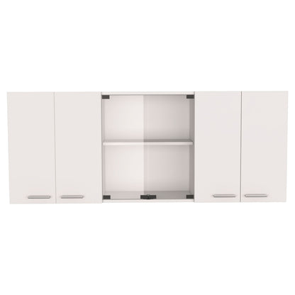 Superior Double Door Wall Cabinet With Glass - White