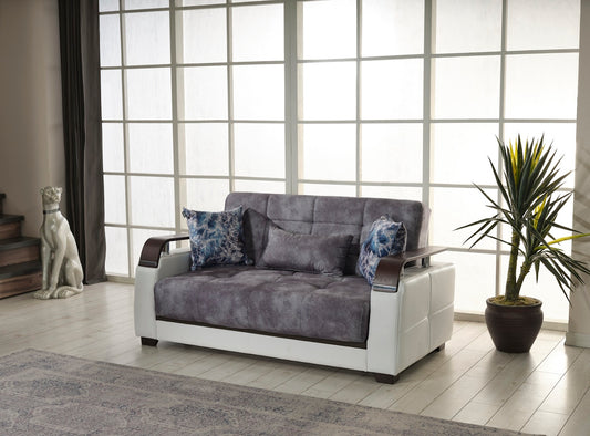 Reginaldo Modern Sleeper Loveseat - Gray