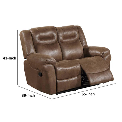 Betty Power Reclining Loveseat - Brown