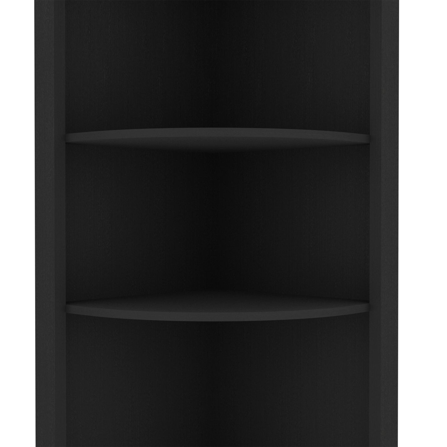 Morgana 8-Bottle 5-Shelf Corner Bar Cabinet - Black