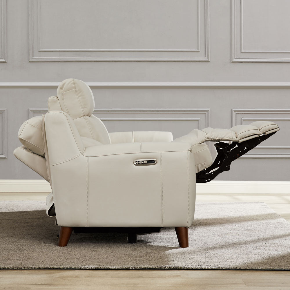 Torino Power Headrest Zero Gravity Reclining Loveseat - Off White