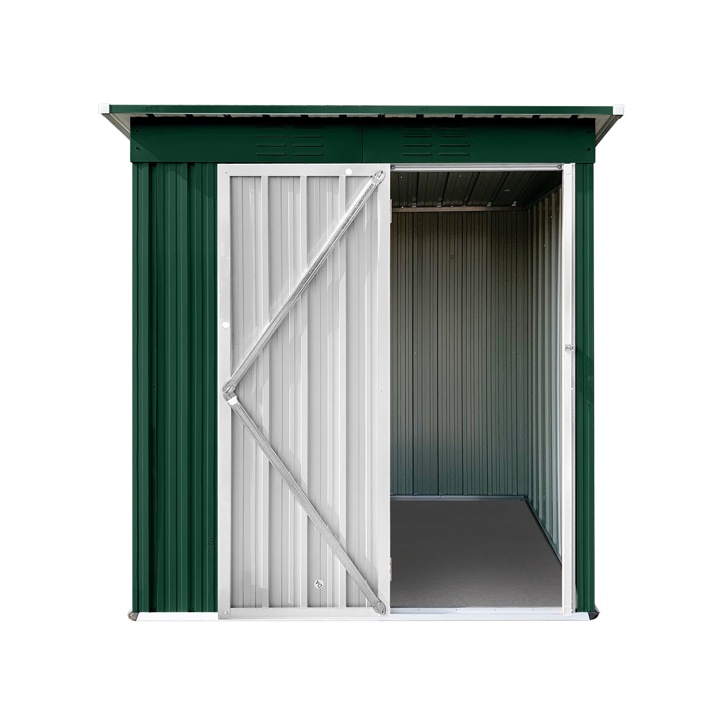 Nister 5 X 4 ft Metal Garden Sheds Outdoor Storage - Green