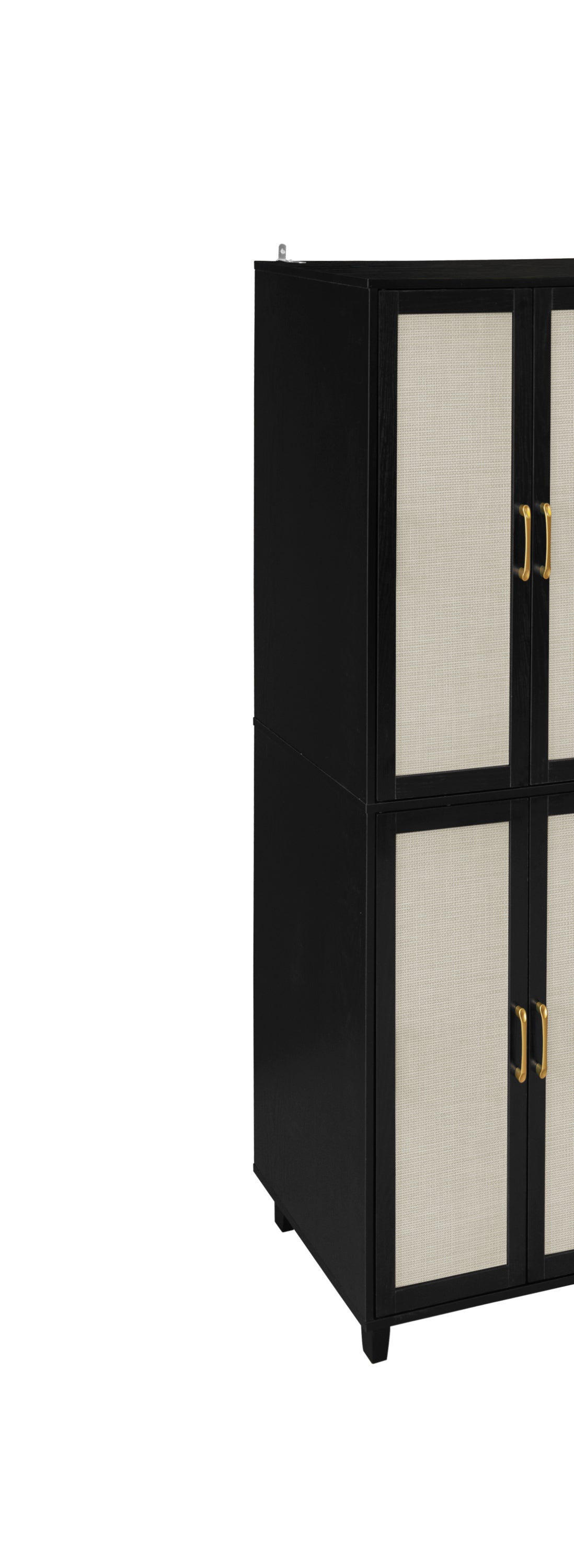 Acuna II 4 Door Storage Cabinet - Black