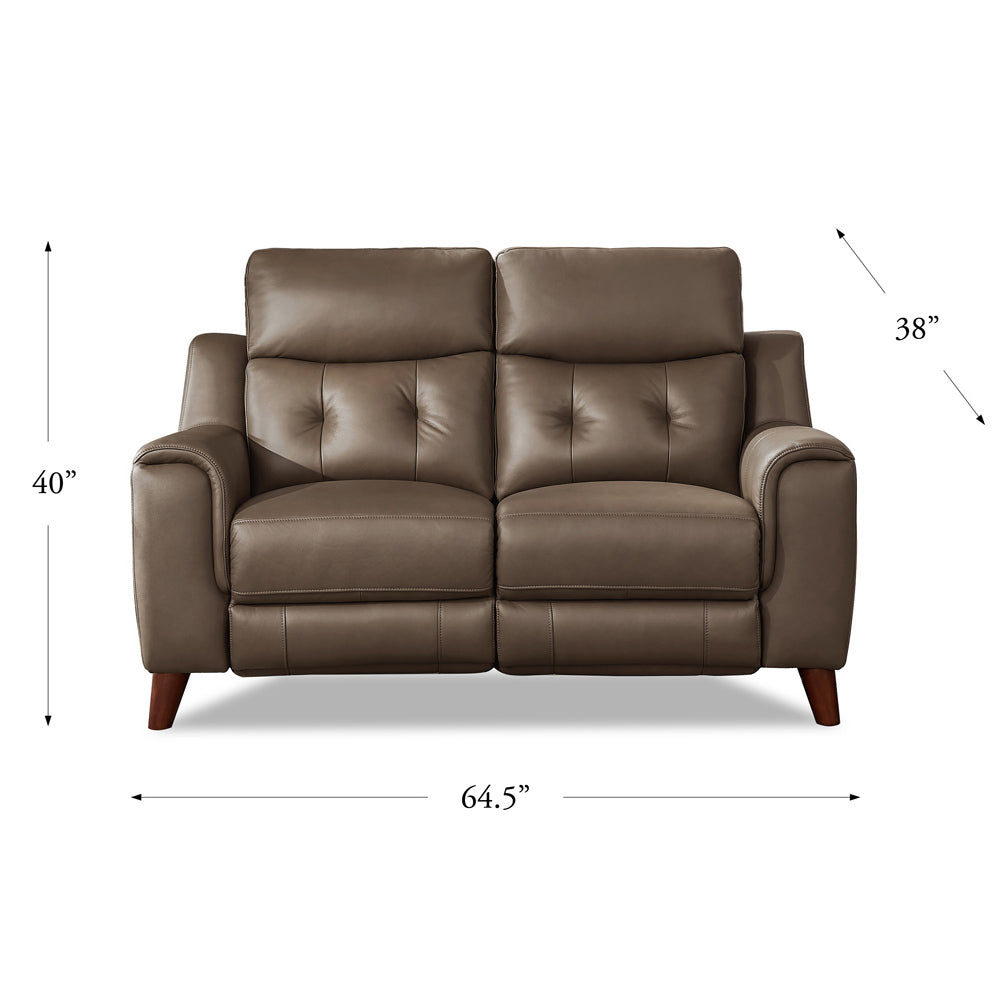 Torino Power Headrest Zero Gravity Reclining Loveseat - Brown