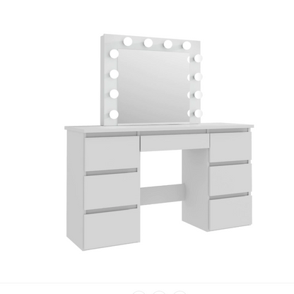 Cora Vanity Tables with Mirror and Light