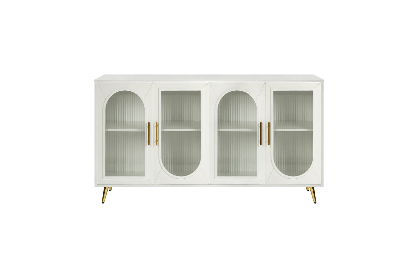 Mez Storage Cabinet  With Adjustable Shelves - Antique White