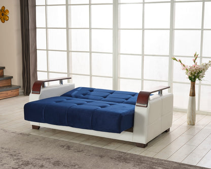 Reginaldo Modern Sleeper Loveseat - Navy Blue