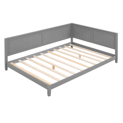 Lou Full Size Wooden Daybed - Gray