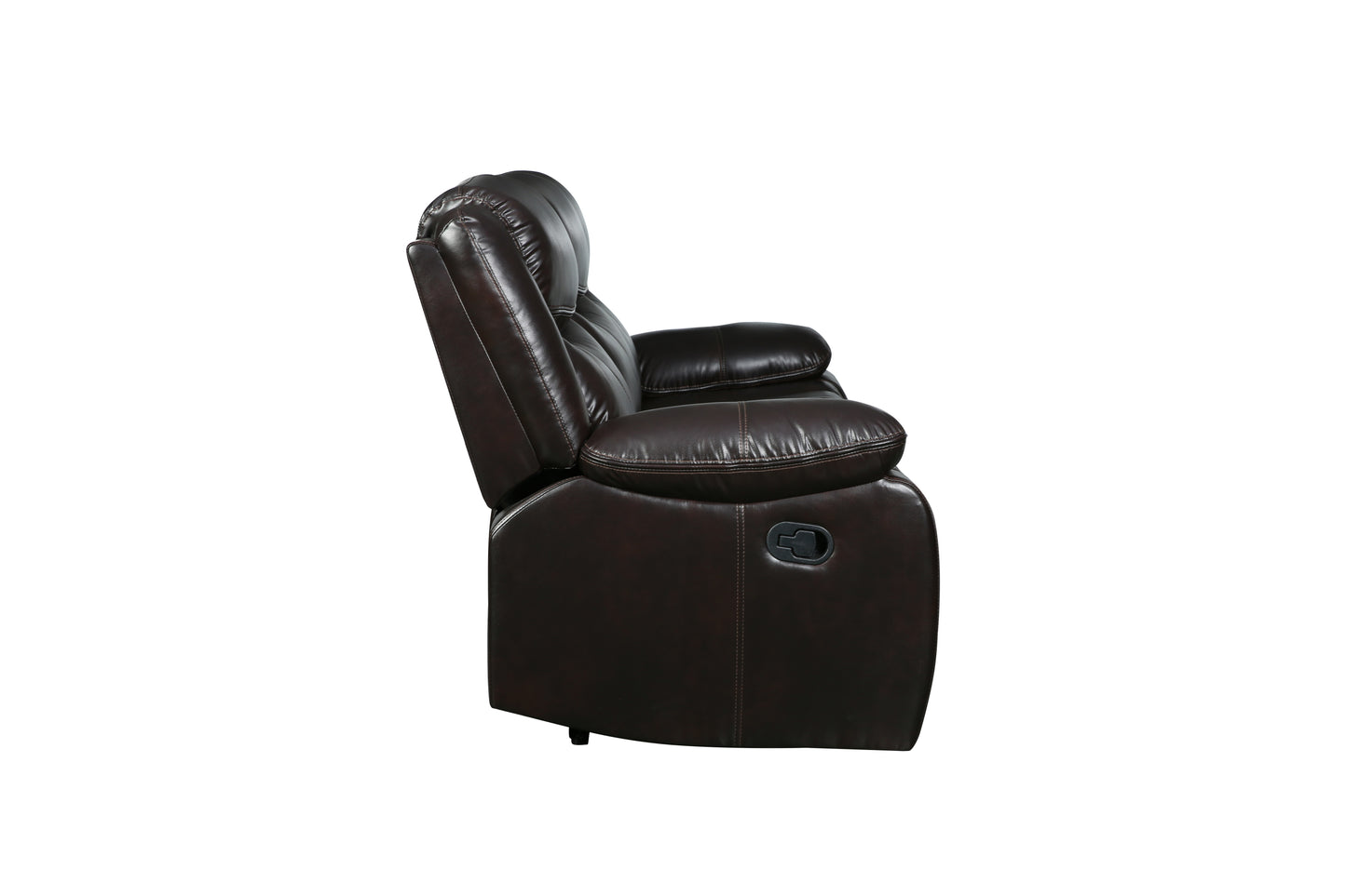 Barton Leather-Air Reclining Chair - Brown