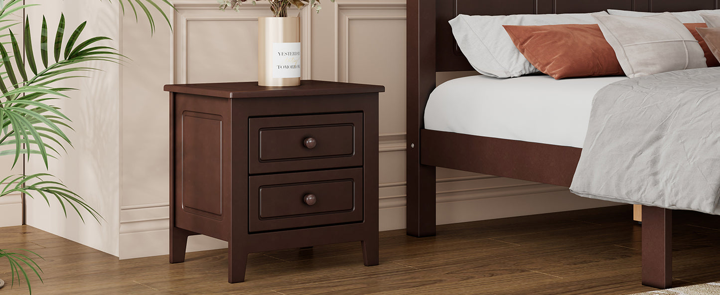 Gen Classic 2-Drawer Nightstand - Walnut