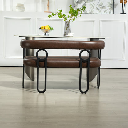 Ross Modern Loveseat - Dark Brown