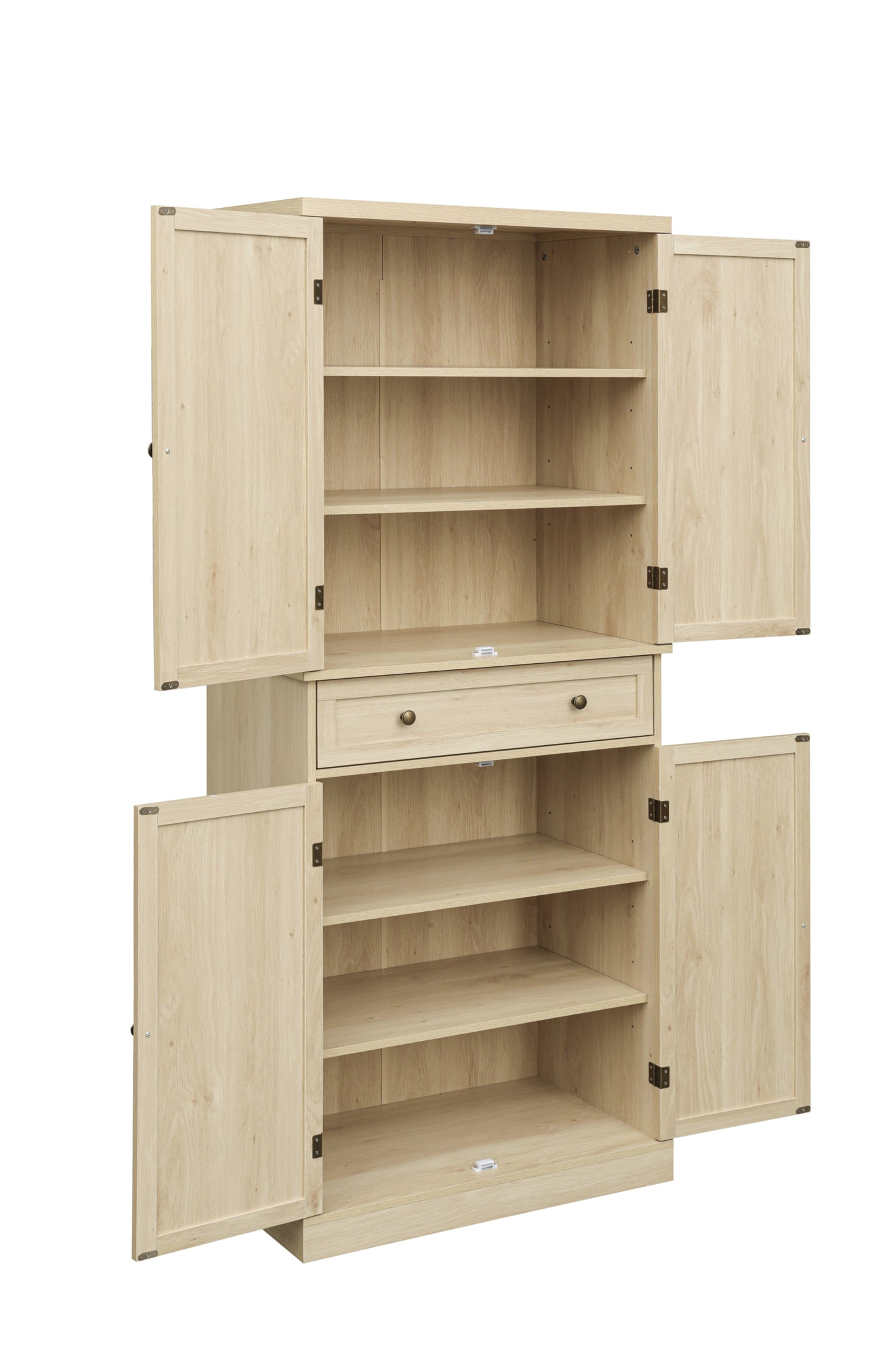 Robu 4 Door Cabinet with 1 Drawer - Natural