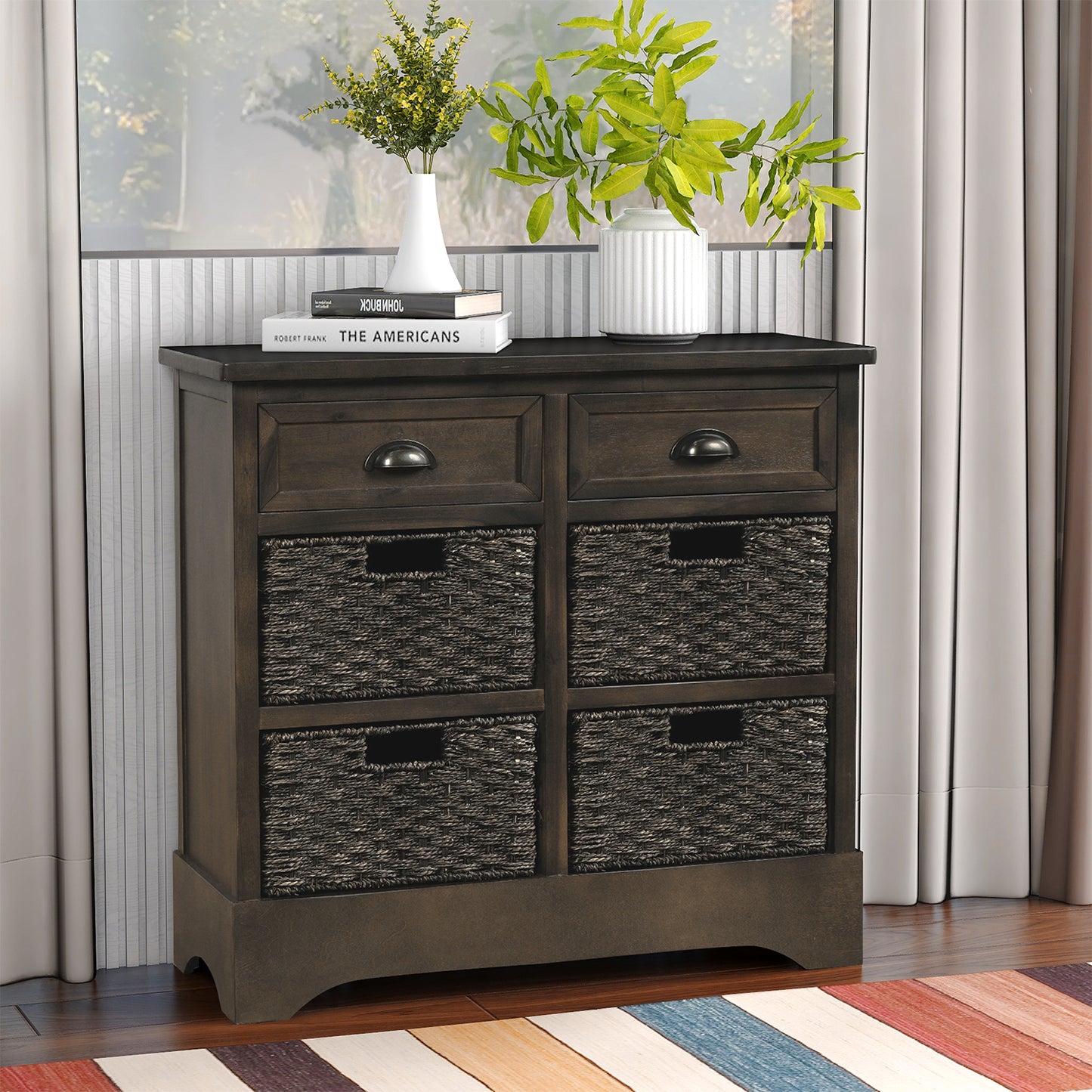 Trex Rustic Storage Cabinet - Light Gray