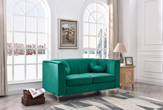 Enzo II Sloped Arm Loveseat - Green