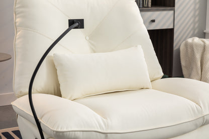 Bravo 270 Swivel Glider Recliner Chair - White