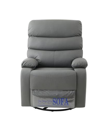 Lexi 360 Degree Swivel Rocking Recliner Chair - Gray