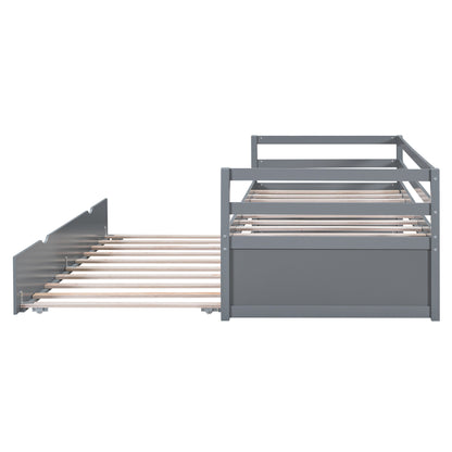 Zim Twin Size Daybed with Twin Size Trundle - Gray