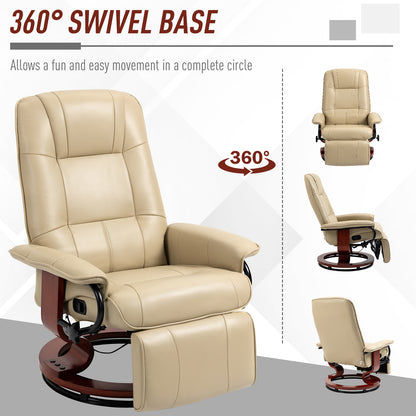 Metro Swivel Recliner Chair - White