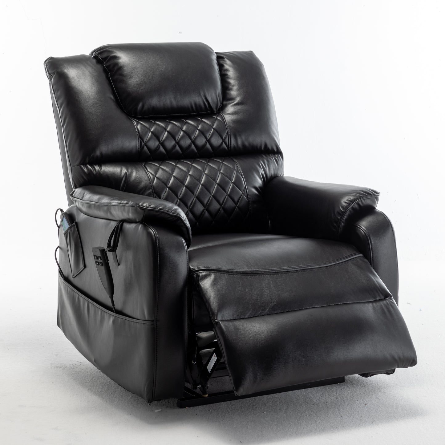 Eriga Power Lift Recliner Chair (180 degree lying flat) - Black