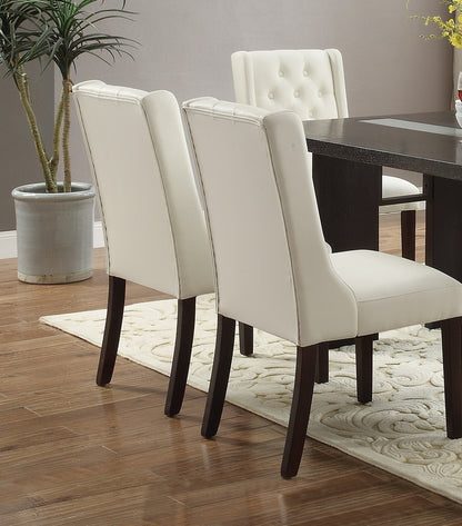 Berry Tufted Dining Chairs (Set of 2) - White