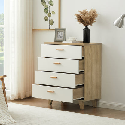 Olson III Drawer Dresser Cabinet - White Oak