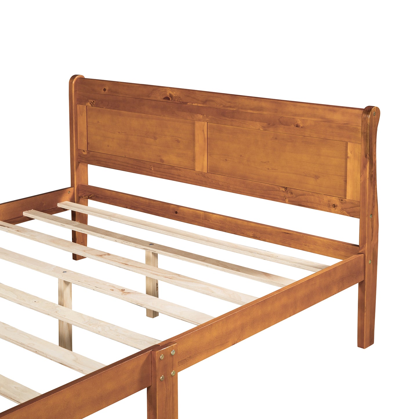 Urban Fusion Queen Size Wood Platform Bed - Oak