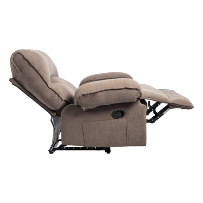 Kenzo Oversized Manual Recliner Chair - Brown