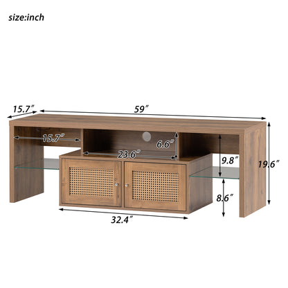 Nida TV Stand with LED lights