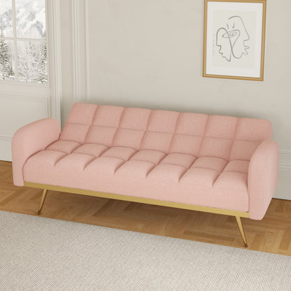 Sonic Convertible Sofa Bed- Pink