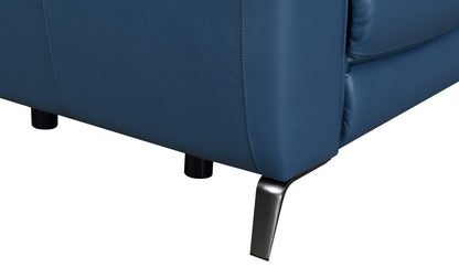 Quinn High-Leg Console Loveseat - Dark Blue