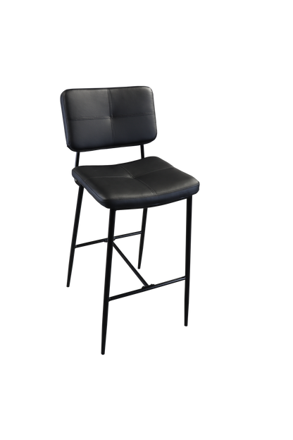 Lean Bar Stools   - Black  Set of 2