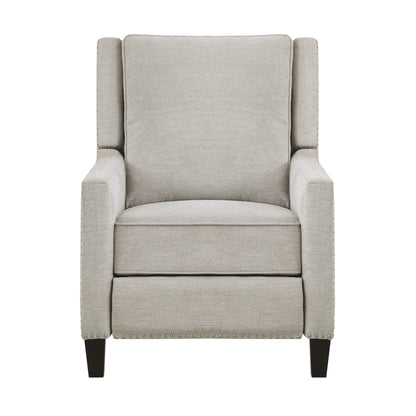 Burch Fabric Upholstered Nailhead Trim Reclining Chair - Sand