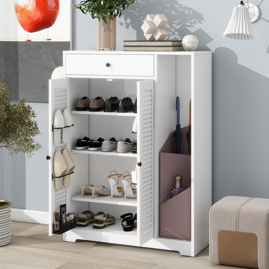 Trevor Shoe Storage Cabinet - White