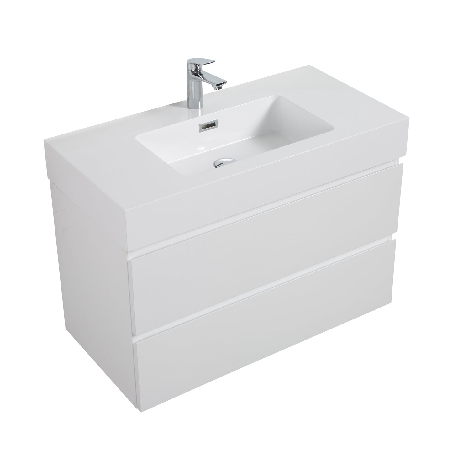 Alice 36" Bathroom Vanity with SinK Wall Mounted Floating -  White