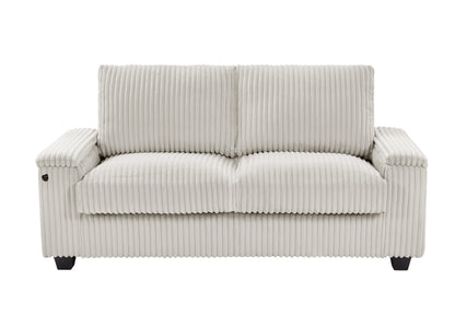 Zama Fabric Loveseat - Beige