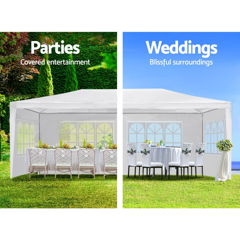 EZ 10x20 ft Wedding Party Canopy - White