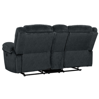 Venassa Manual Reclining Sofa with  Storage - Dark Blue