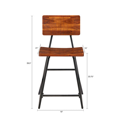 TRESTLE Counter Stool - Brown