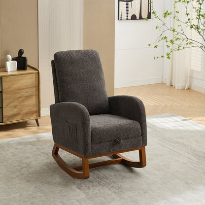 Lester One Rocking Chair - Charcoal