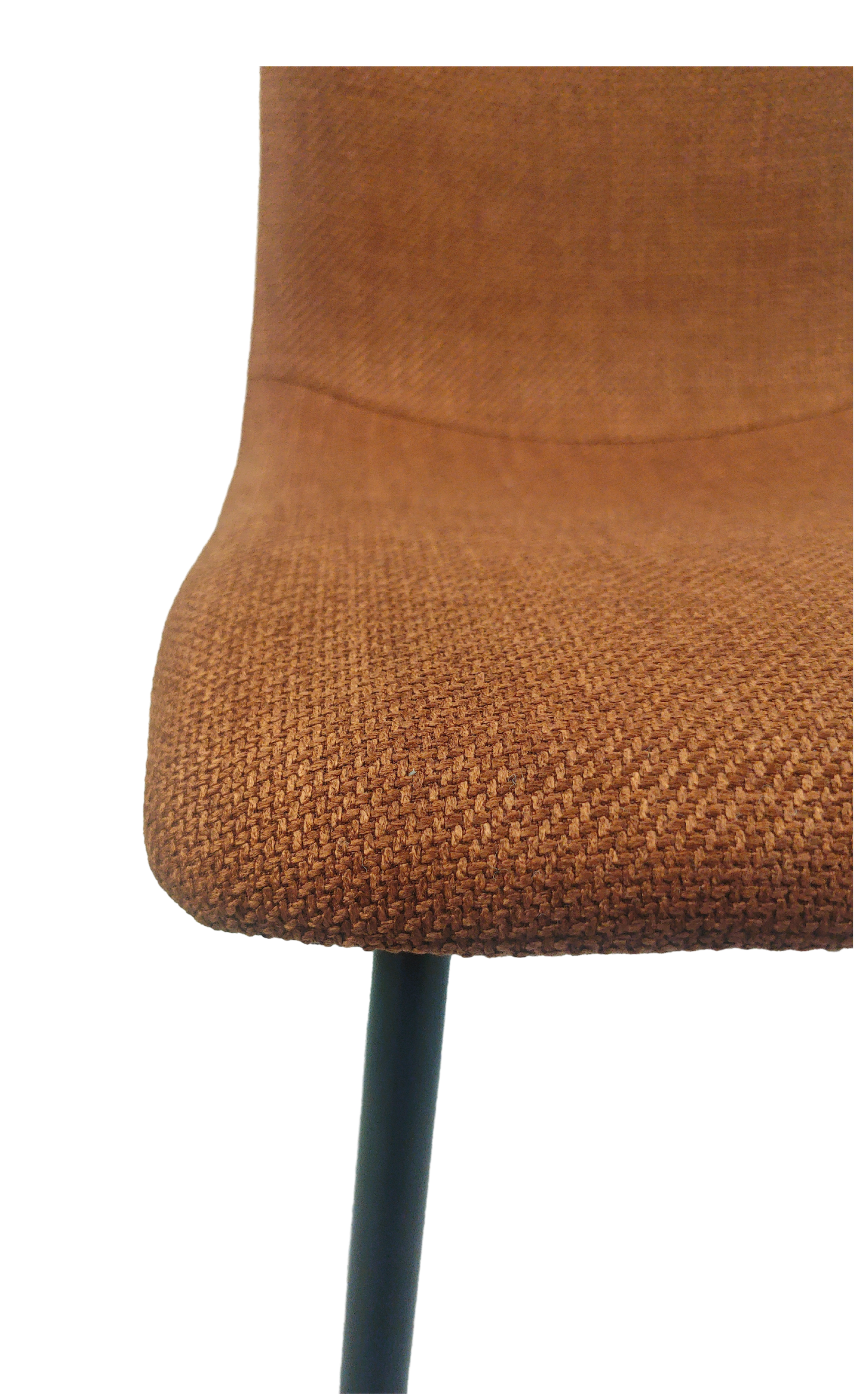 Ona Suedette Dining Chairs with Black Metal Leg (Set of 2) - Caramel