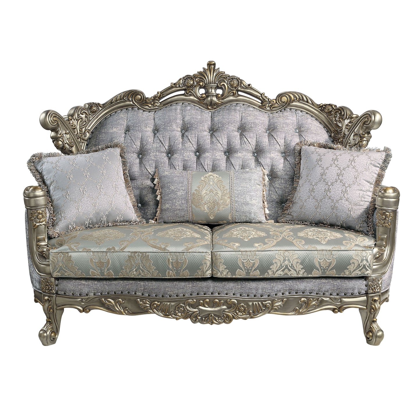 Miliani Fabric Loveseat with 3 Pillows