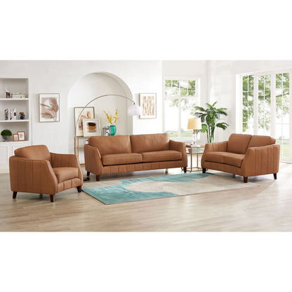 Aria Top Grain Leather Loveseat