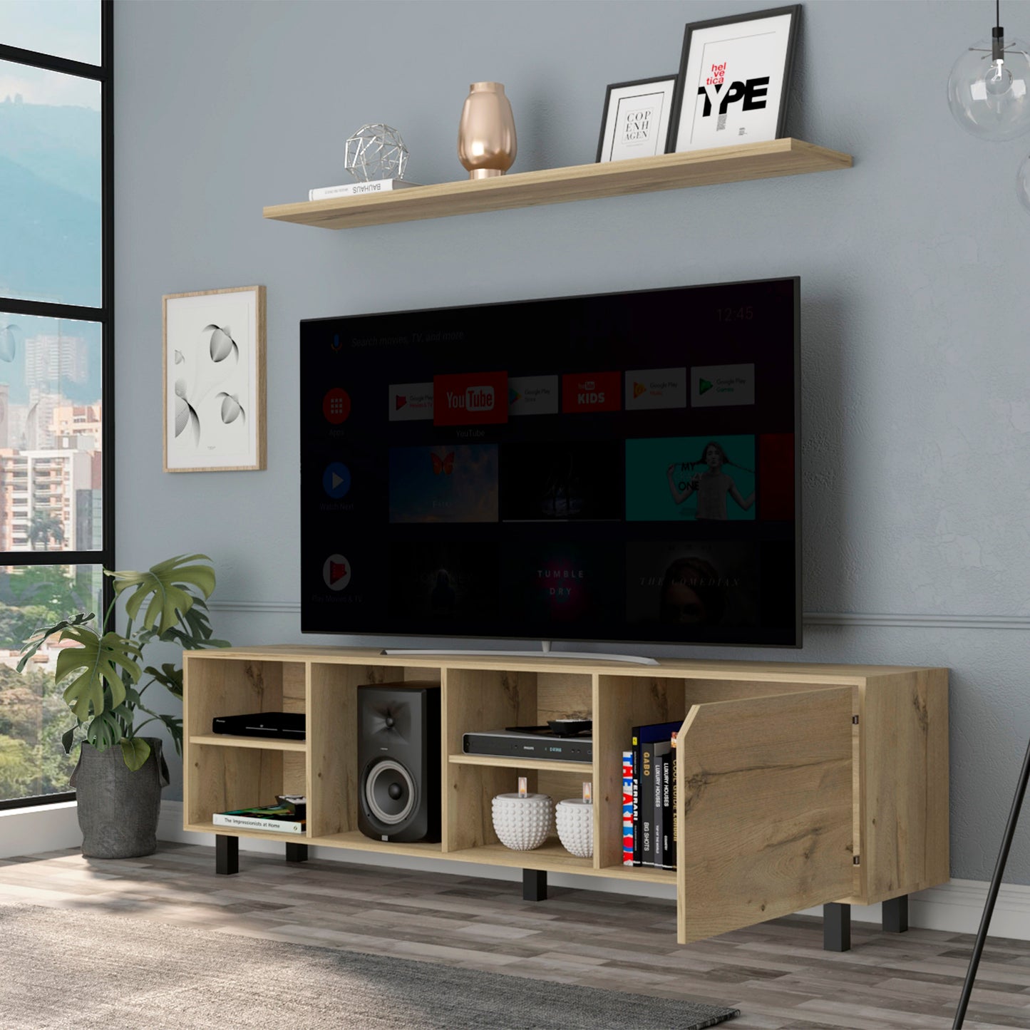 Valdivia TV Stand - Light Oak